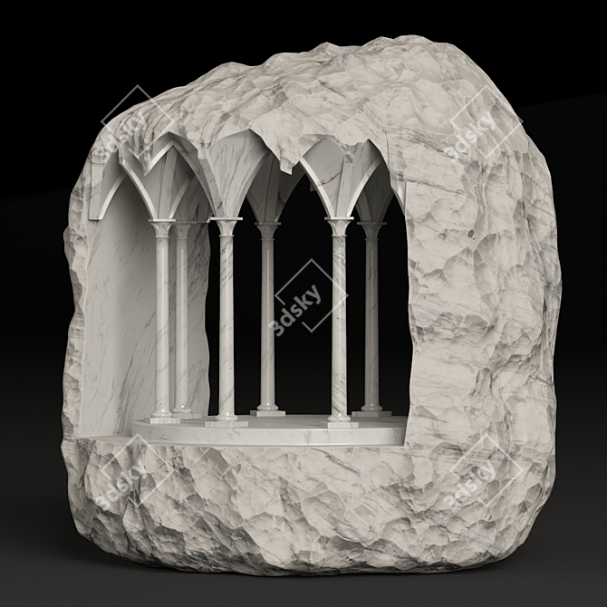 Sculpted Marble Masterpiece 3D model image 10