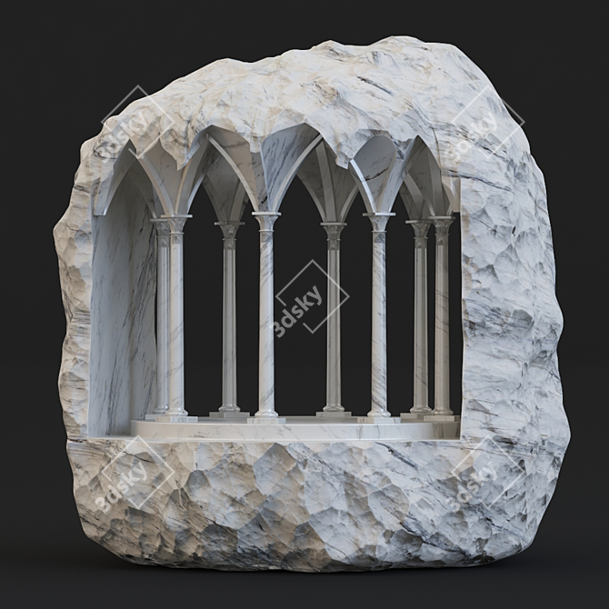 Sculpted Marble Masterpiece 3D model image 15