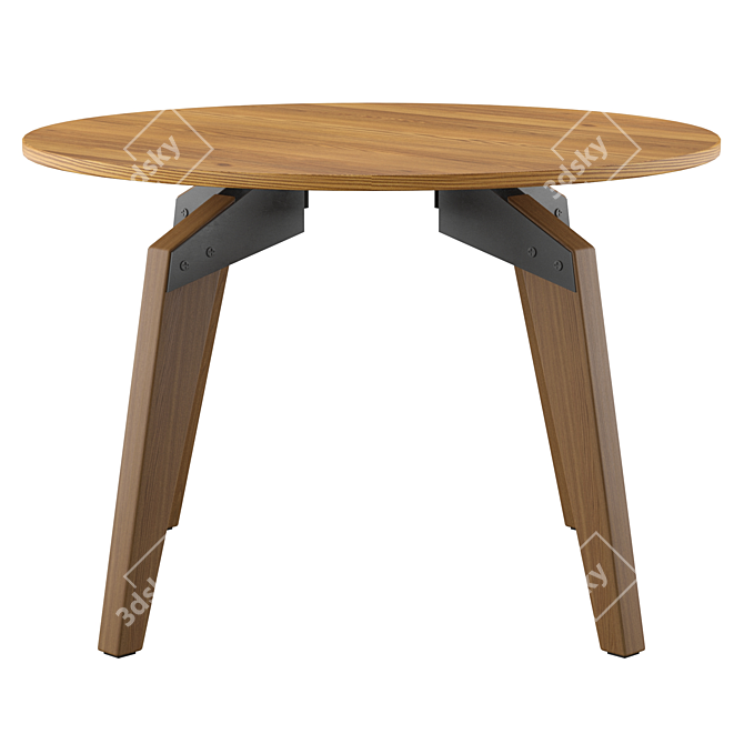 Oscar Round Dining Table: Stylish Elegance by SK Design 3D model image 1