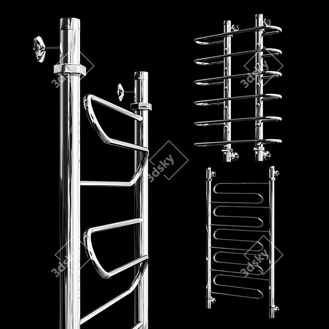 Nika Collection Heated Towel Rail 3D model image 3