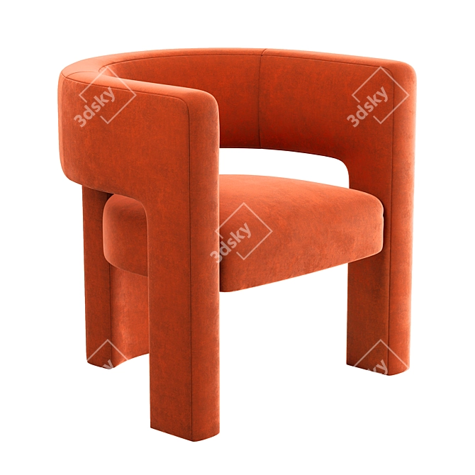 Sculpt Chair - Stylish and Sturdy Seating 3D model image 1