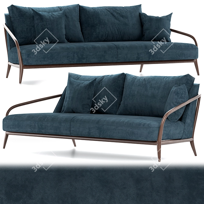 Elegant Ulivi Sofa: Doris 3D model image 1