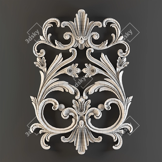 Title: TurboSmooth-Ready Decorative Element 3D model image 3