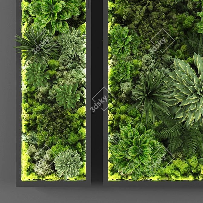 Green Oasis Vertical Garden 108 3D model image 2