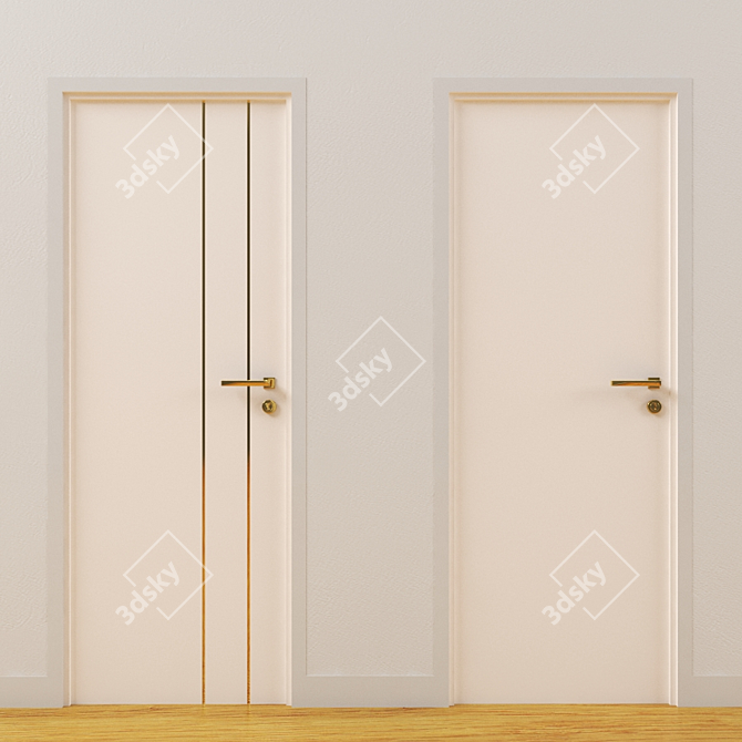 Max 2013 Pink Doors 3D model image 3