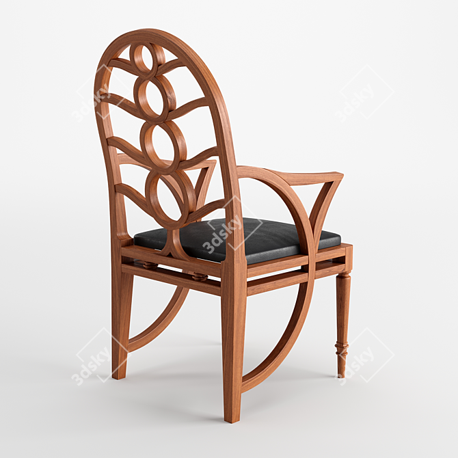 Elegant Circleback Chair: Pure Comfort 3D model image 4