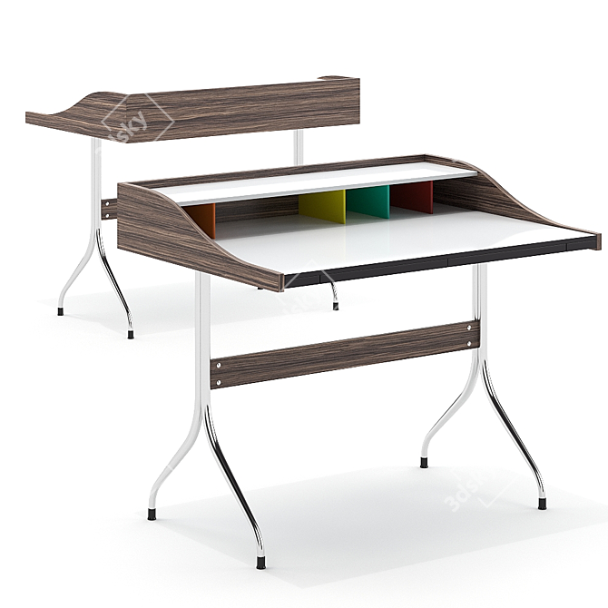  Modern Vitra Home Desk 3D model image 1