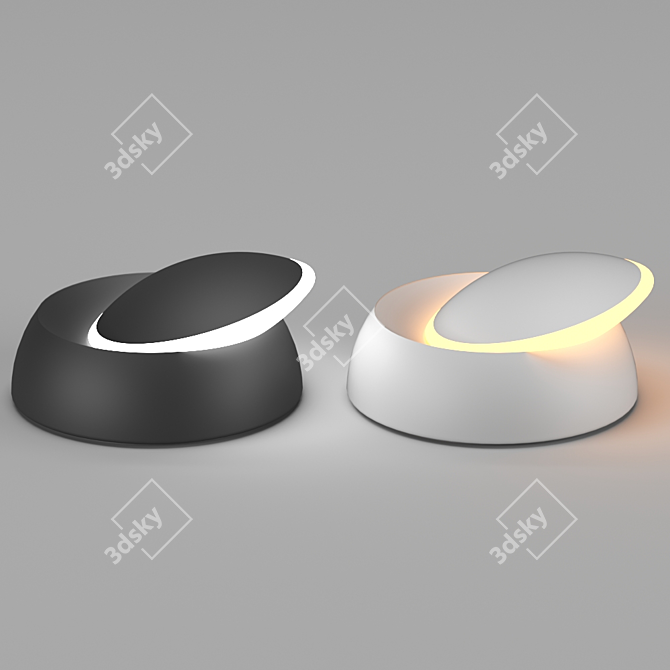 Eclipse Swing Lamp: Magnetic Lighting 3D model image 1