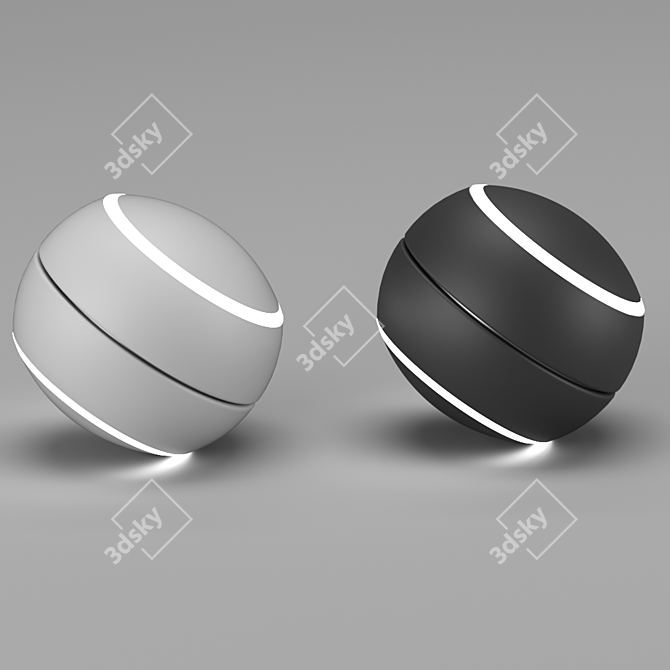 Eclipse Swing Lamp: Magnetic Lighting 3D model image 3