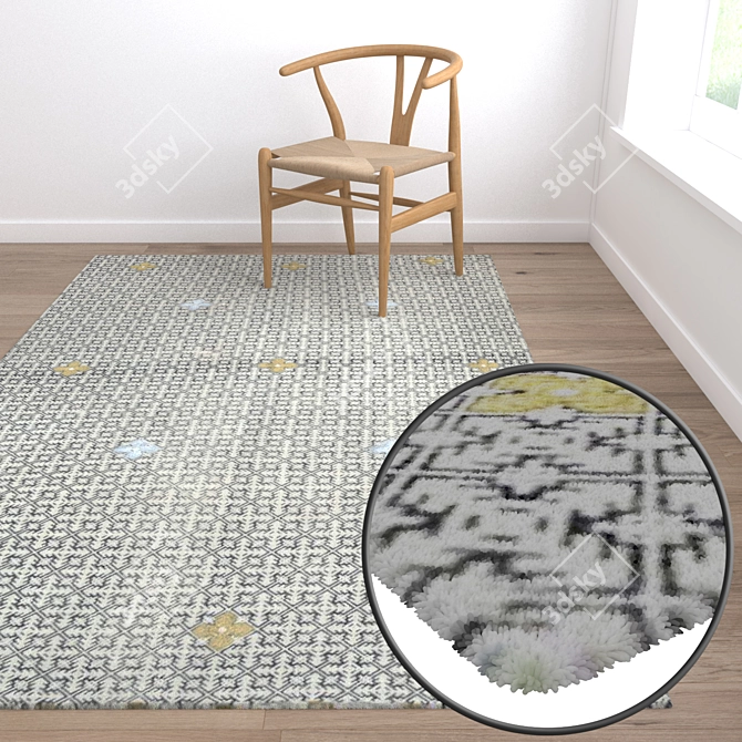 High-Quality Carpet Set 1416  3D model image 5