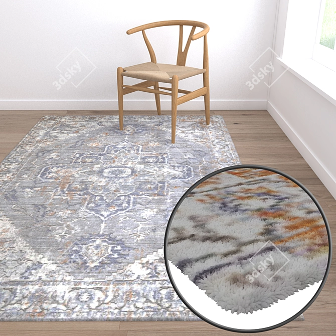 Premium Carpet Set: High-Quality Textures 3D model image 5