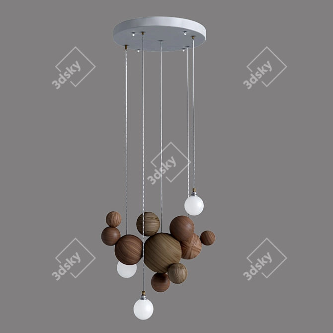 Sleek Helsing Pendant: Modern Elegance 3D model image 4