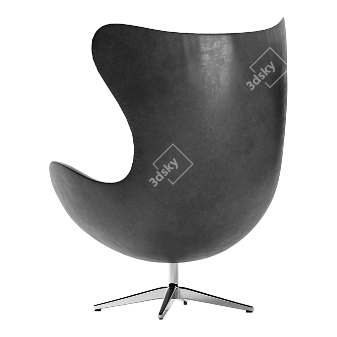 Elegant Ergonomic Egg Chair 3D model image 4