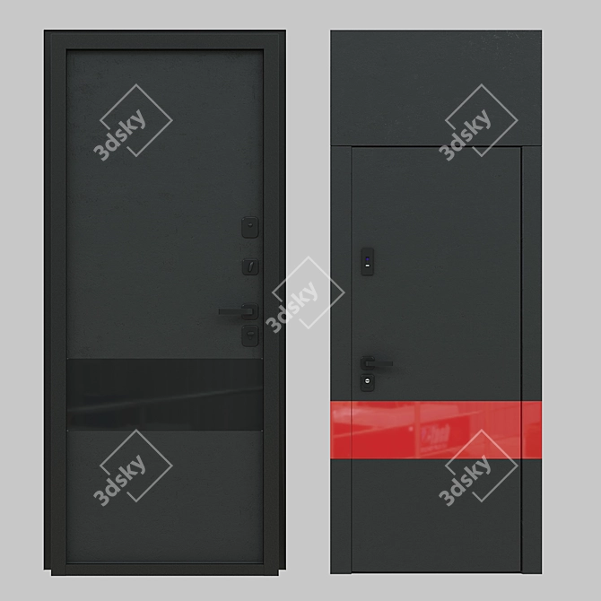 Prima Fortezza: Exquisite Designer Doors 3D model image 1