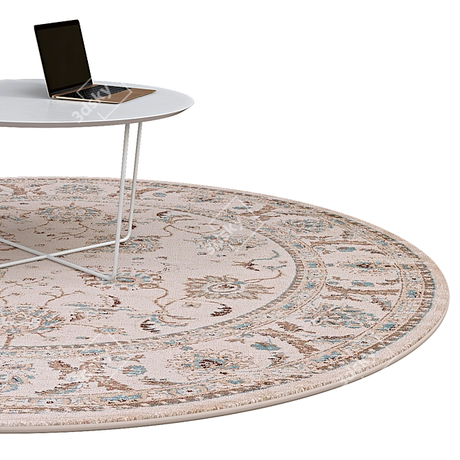 Elegant Circle Rugs | No. 054 3D model image 2