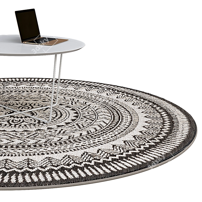 Elegant Circle Rugs | No. 056 3D model image 2