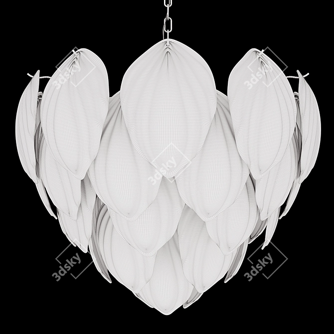 Garda Decor Swan Chandelier 3D model image 4