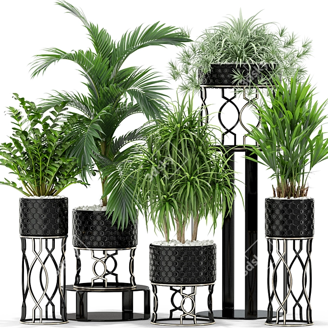 Green Oasis: Stunning Plants Collection 3D model image 1