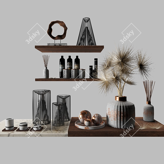 Modern Decor Set 3D model image 2