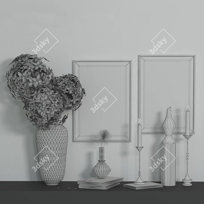 3D Decor Set: Max, FBX, Obj, Vray, Corona 3D model image 4