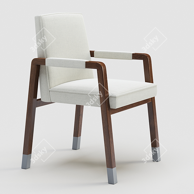 Modern Ellsworth Armchair | 3D Mesh & Textured 3D model image 1