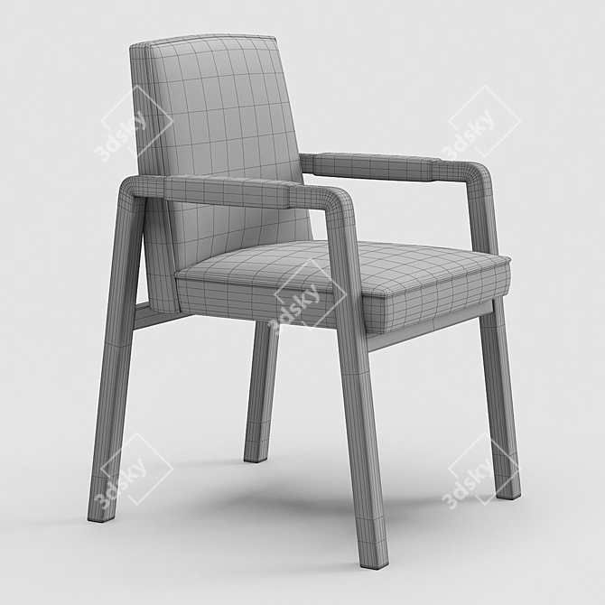 Modern Ellsworth Armchair | 3D Mesh & Textured 3D model image 4