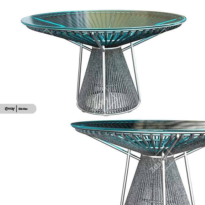 Missoni Home Cordula Table: Sleek and Modern Design 3D model image 1