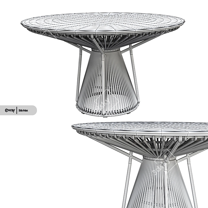 Missoni Home Cordula Table: Sleek and Modern Design 3D model image 3