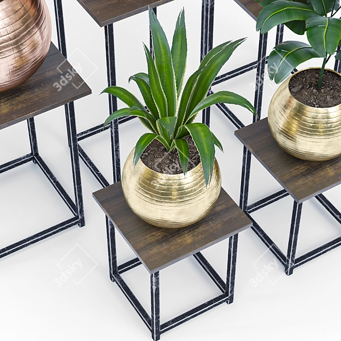 Exquisite Greenery - 26-Piece Plants Set 3D model image 2