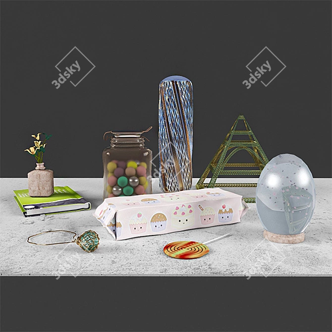 Candy Infused Decor Set 3D model image 2