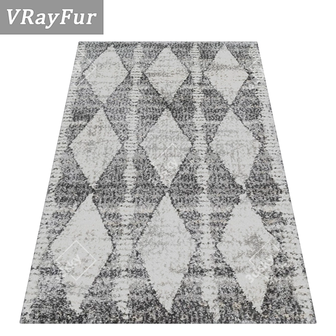 Luxury Carpet Set: High-Quality Textures - 3 Designs, Multiple Uses 3D model image 2