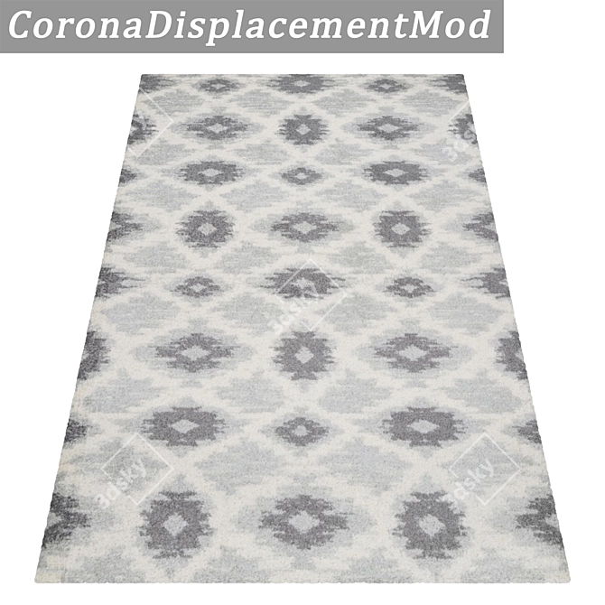 Luxury Carpet Set: High-Quality Textures - 3 Designs, Multiple Uses 3D model image 4