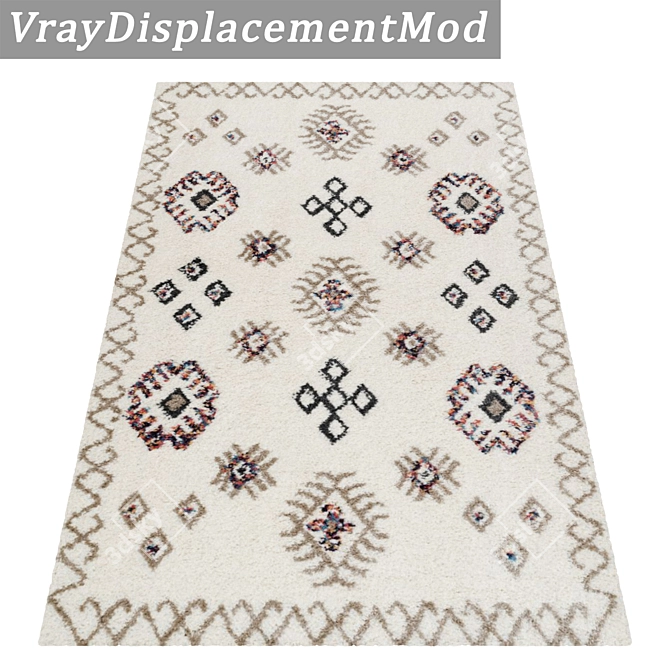 Premium Carpet Set: High-Quality Textured Carpets 3D model image 3