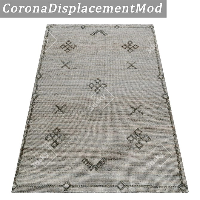 Premium Carpet Set: High-Quality Textured Carpets 3D model image 4