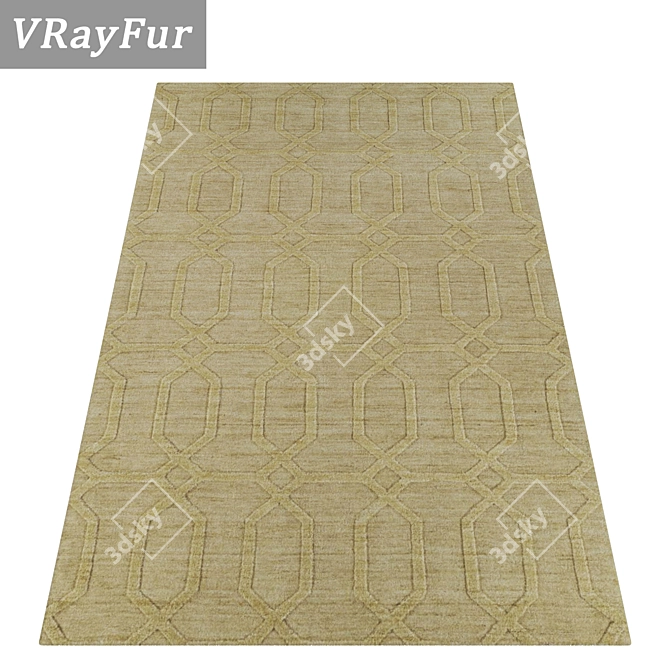 Versatile High-Quality Rug Set 3D model image 2