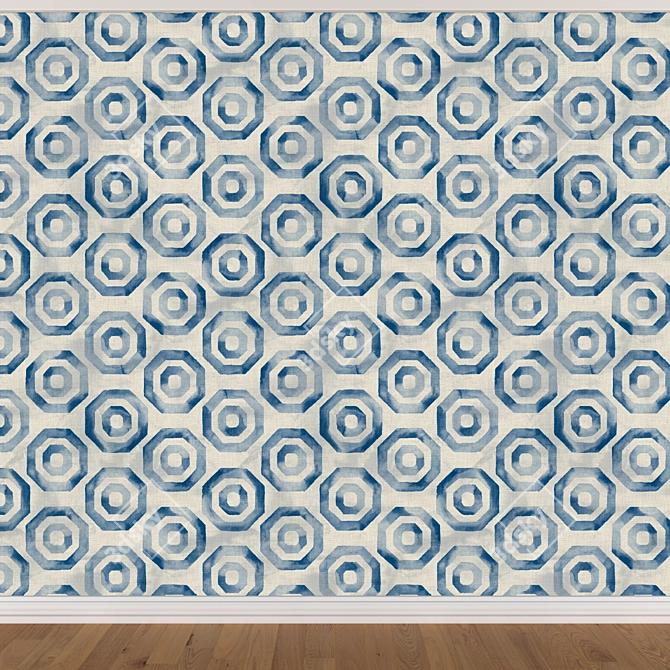 Seamless Wallpaper Set (3 Colors) 3D model image 2