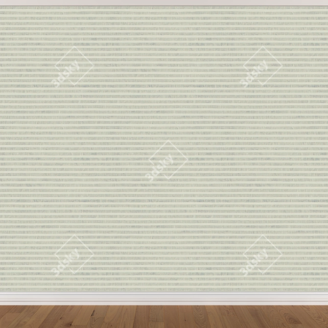 Seamless Wallpaper Set in 3 Colors 3D model image 3