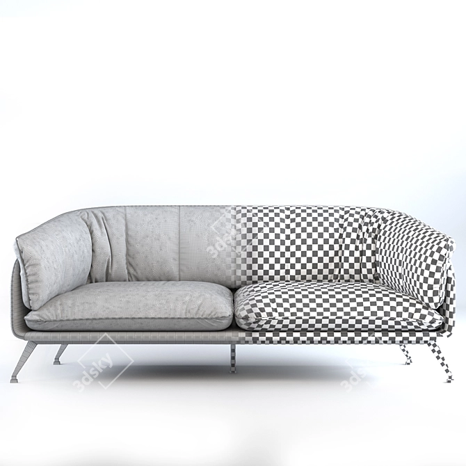ComfortMax 3-Seater Sofa 3D model image 3