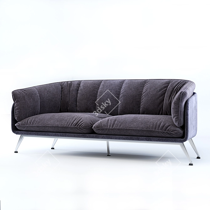 ComfortMax 3-Seater Sofa 3D model image 4