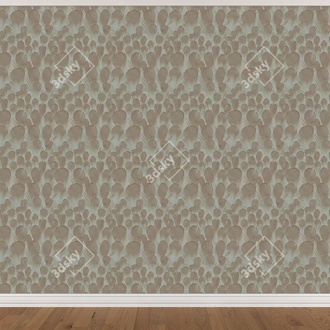 Seamless Wallpaper Set - 3 Colors 3D model image 4