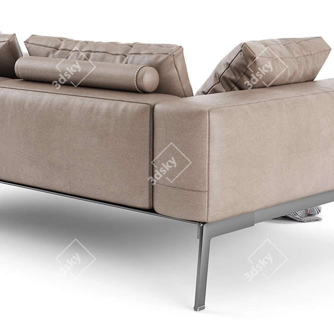 Flexform Lifesteel 2-Seater Sofa 3D model image 3