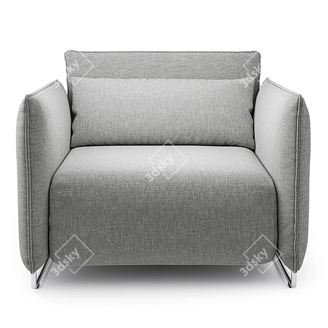 Vision Cord Armchair - Softline Collection 3D model image 2