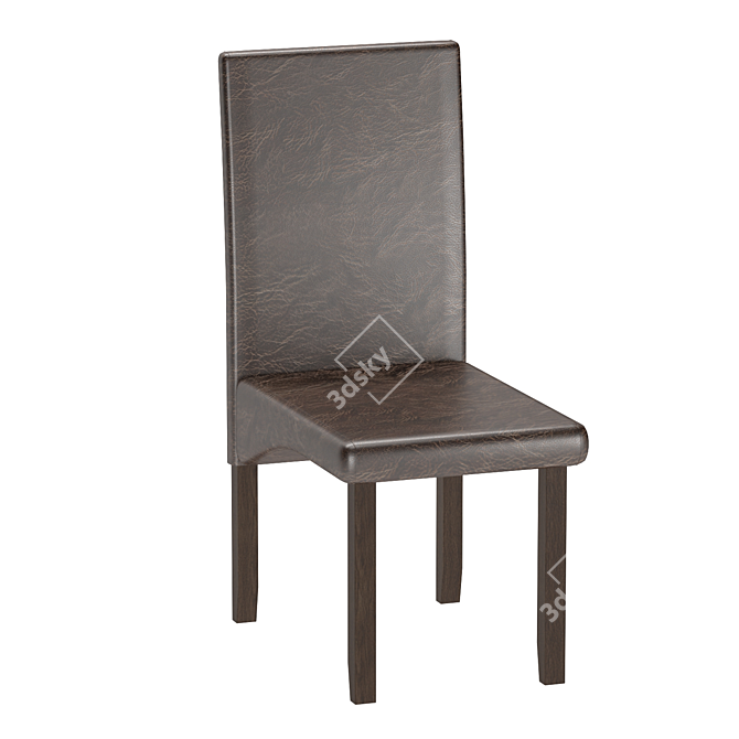 Minimalist Ribes Chair - Stylish and Comfortable 3D model image 2