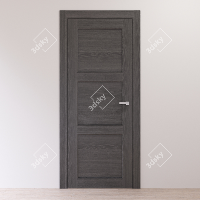 Baltimora New 2044P: Stylish Gray Oak Interior Door 3D model image 2