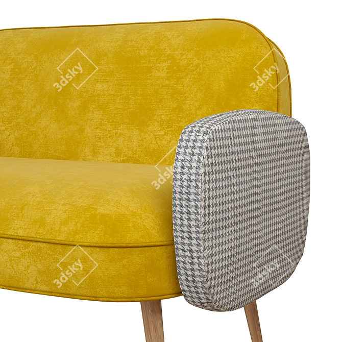 OGOGO Sofa Bordo - Compact & Stylish 3D model image 3