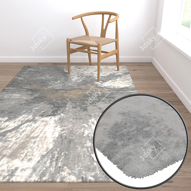 Title: High-Quality Carpet Set 3D model image 5