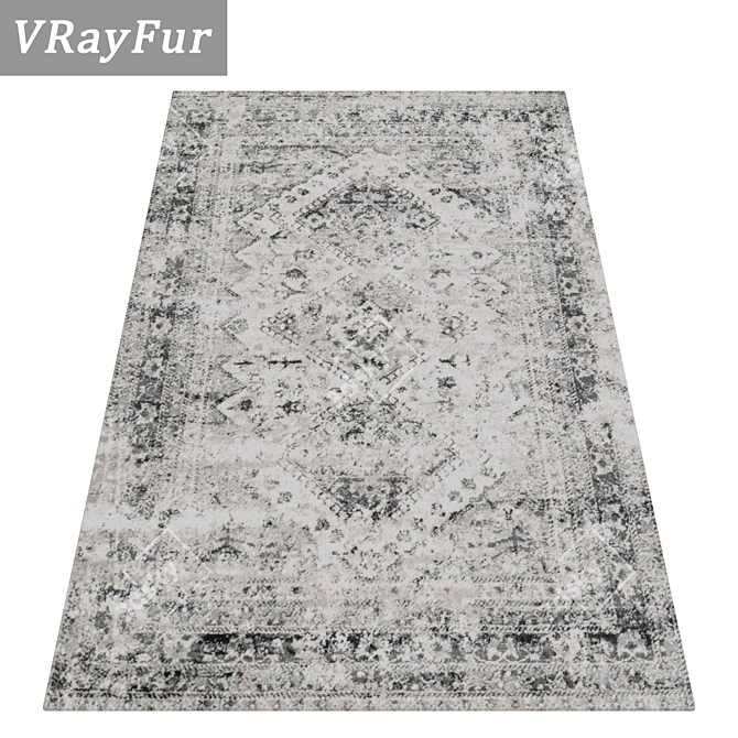 Title: Luxury Rug Set with High-Quality Textures 3D model image 2