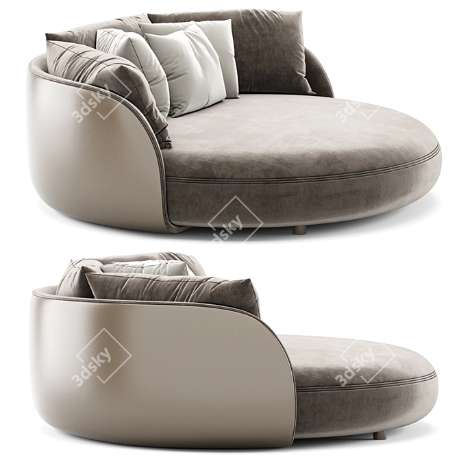 Tiamat Sofa: Chic Comfort for Your Home 3D model image 2