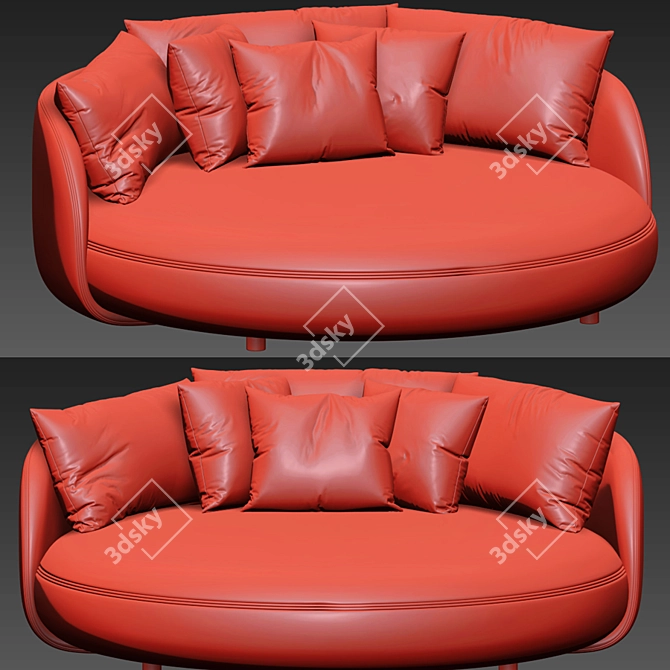 Tiamat Sofa: Chic Comfort for Your Home 3D model image 3