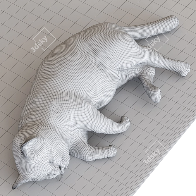 3D Cat Model - Static 3D model image 3